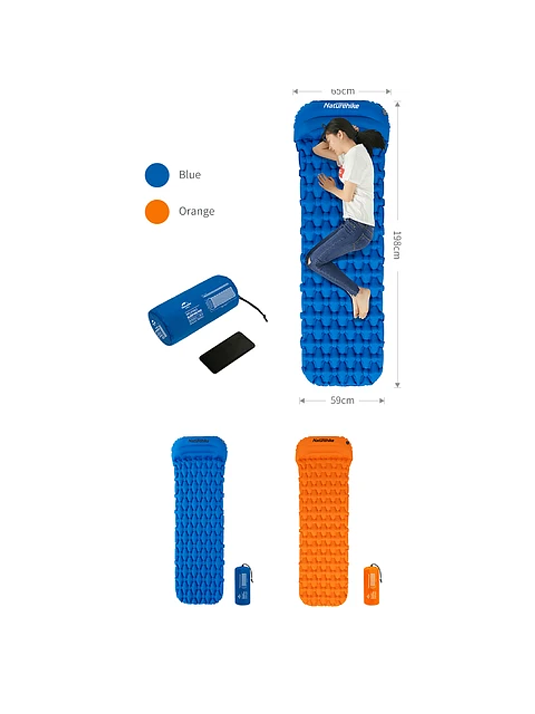 Colchoneta Inflable F12 Ultralight Blue 2