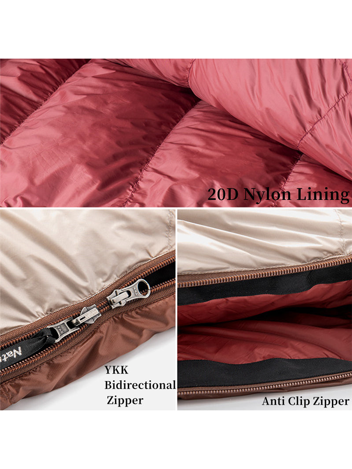 Saco de dormir pluma Naturehike SnowBird -7º 5