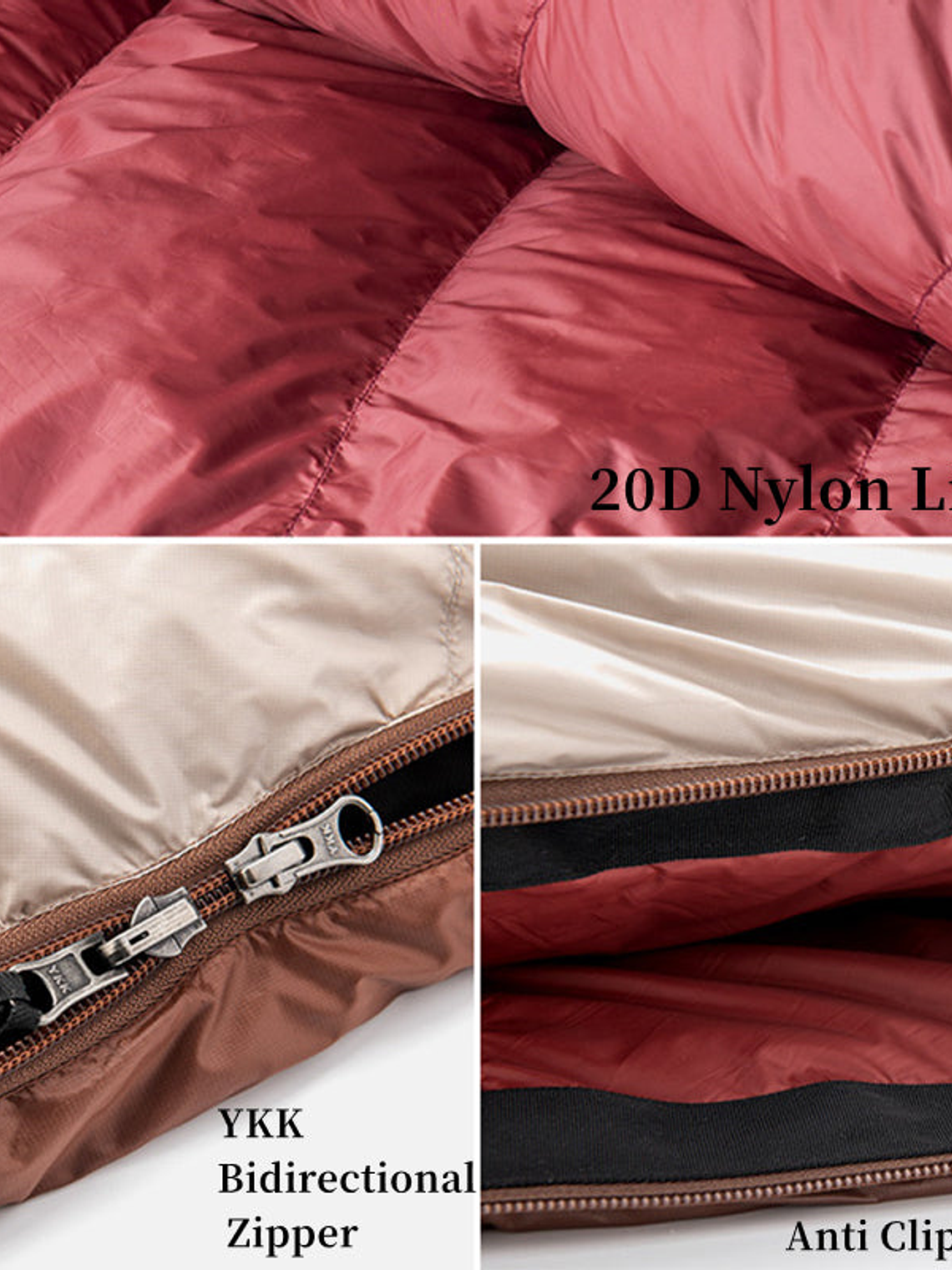 Saco de dormir pluma Naturehike SnowBird -7º 5