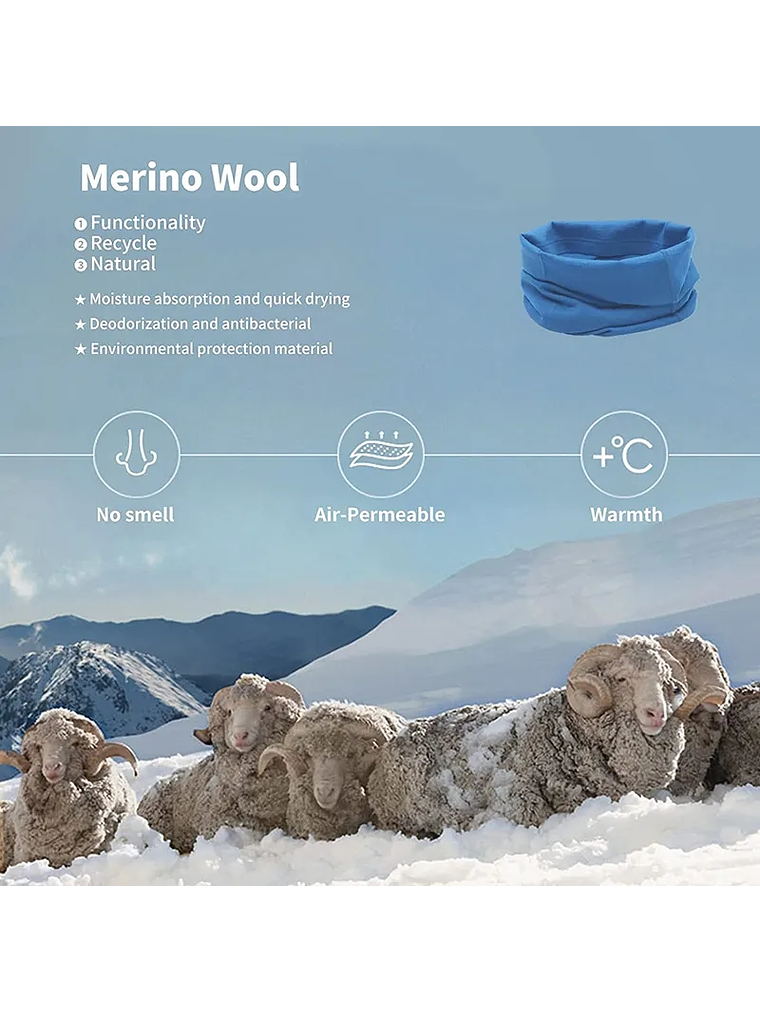 Neck Gaiter 55% Lana Merino  8