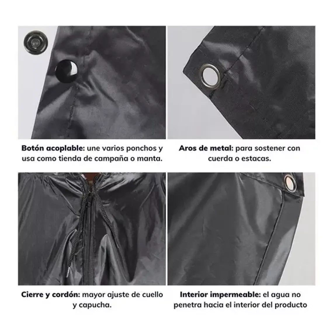 Poncho Impermeable Multifunción Ultra Resistente 4