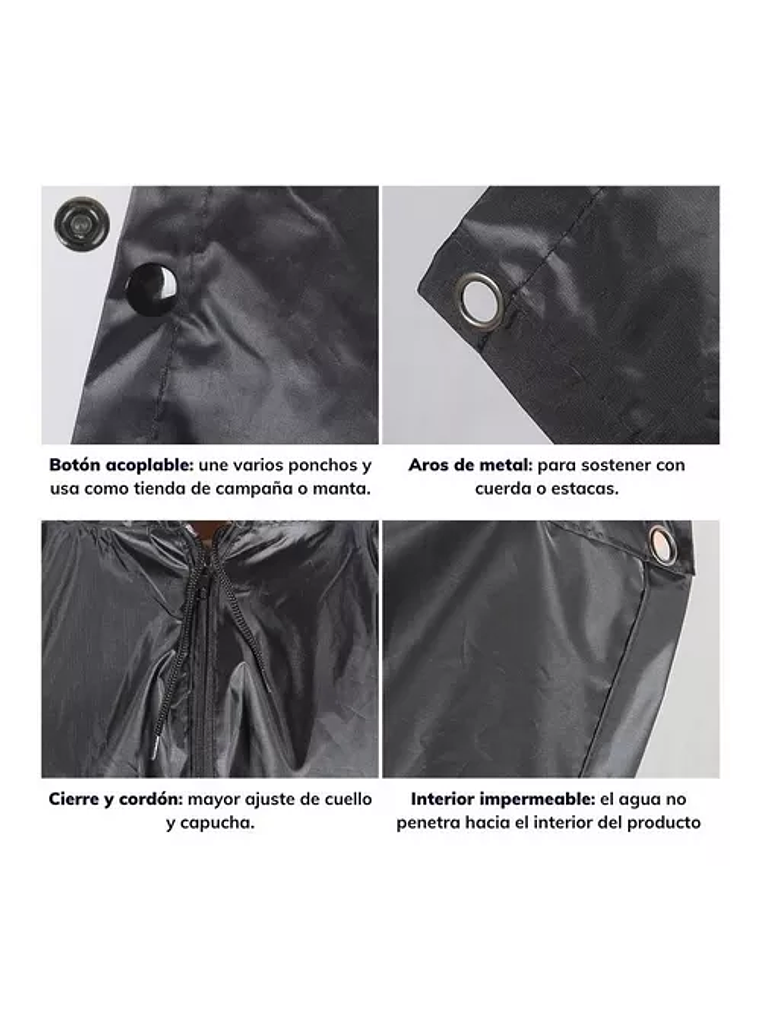 Poncho Impermeable Multifunción Ultra Resistente 4