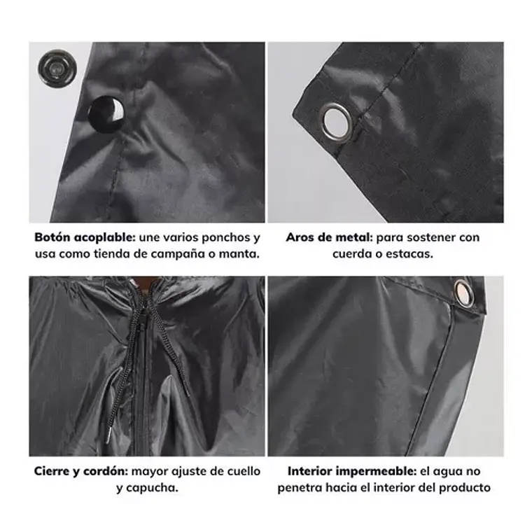 Poncho Impermeable Multifunción Ultra Resistente 4