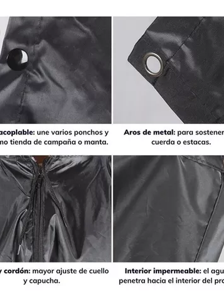 Poncho Impermeable Multifunción Ultra Resistente 4