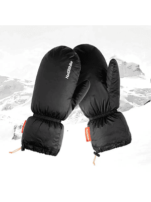 Guantes Mitones de pluma 