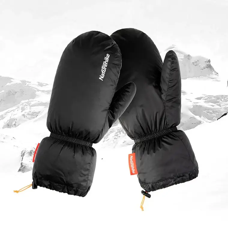 Guantes Mitones de pluma  1