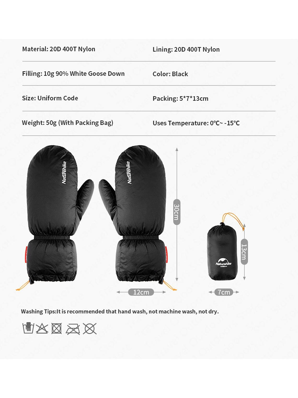 Guantes Mitones de pluma  5