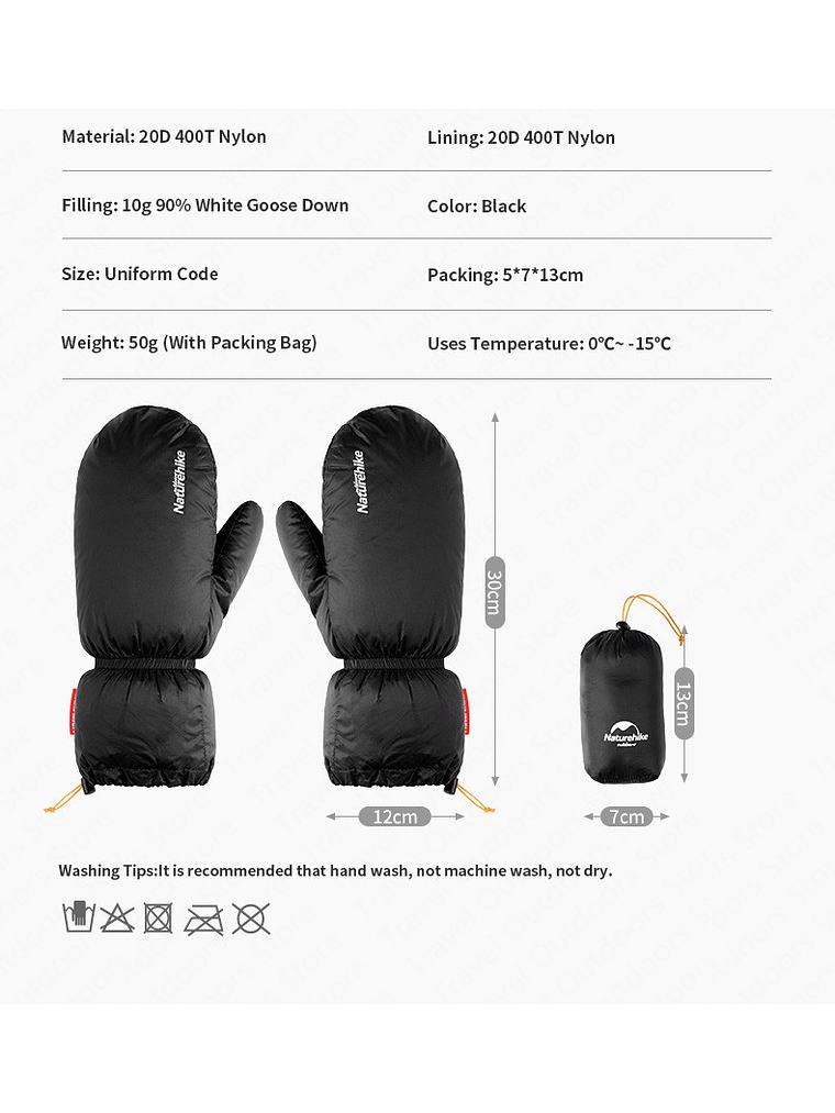 Guantes Mitones de pluma  5