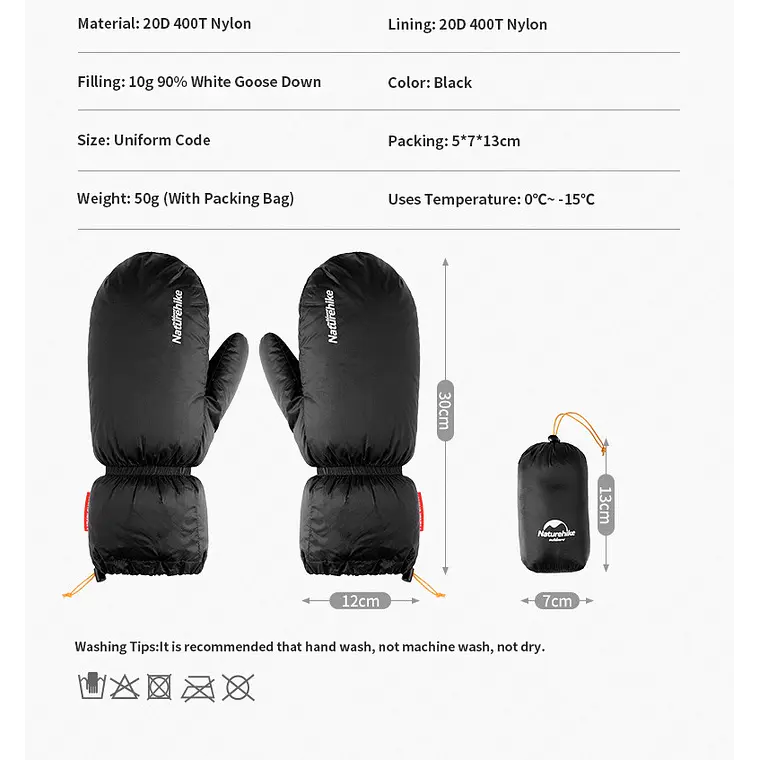 Guantes Mitones de pluma  5