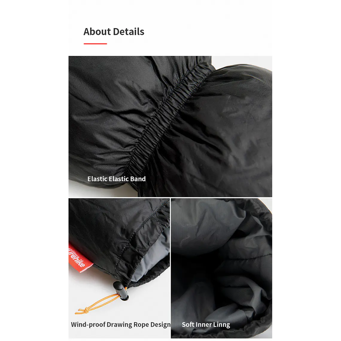 Guantes Mitones de pluma  6