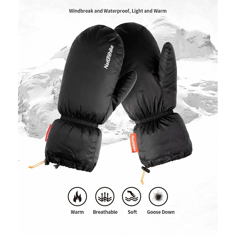 Guantes Mitones de pluma  7