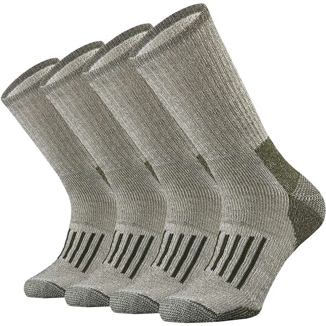 Pack 4 Pares Calcetines Unisex 80% Lana Merino Green L 1