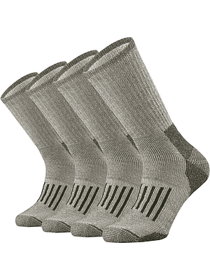 Pack 4 Pares Calcetines Unisex 80% Lana Merino Green L