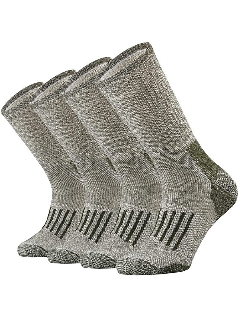 Pack 4 Pares Calcetines Unisex 80% Lana Merino Green L 1
