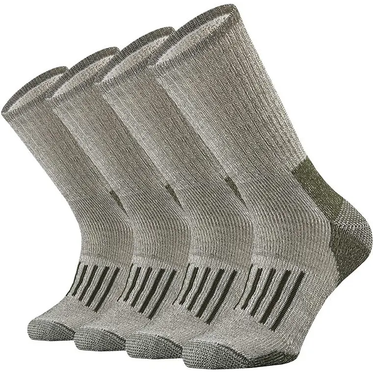 Pack 4 Pares Calcetines Unisex 80% Lana Merino Green L 1