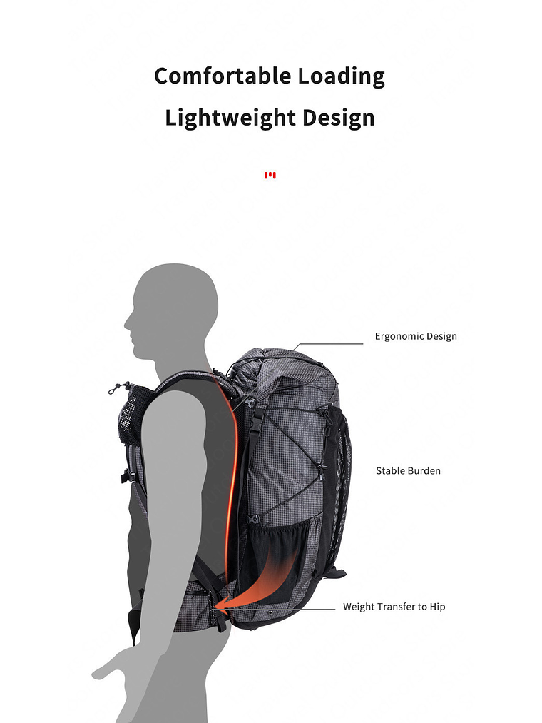 Mochila Naturehike 60+5 5