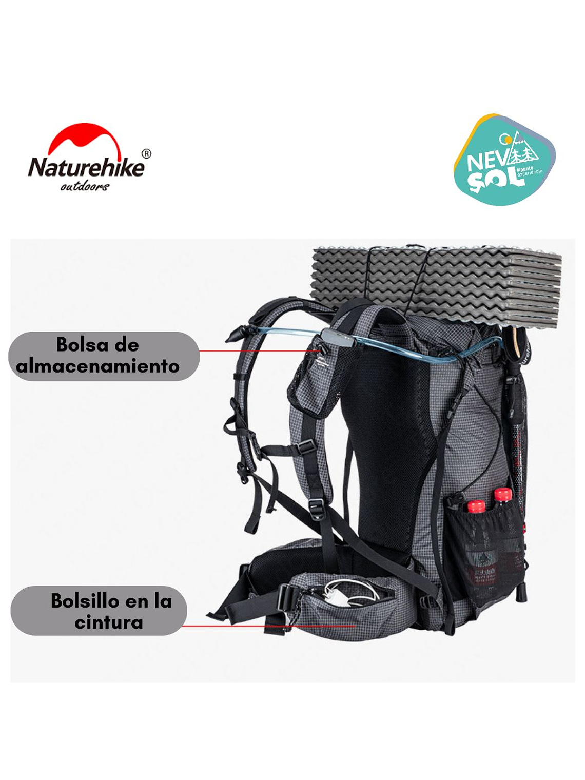 Mochila Naturehike 60+5 7