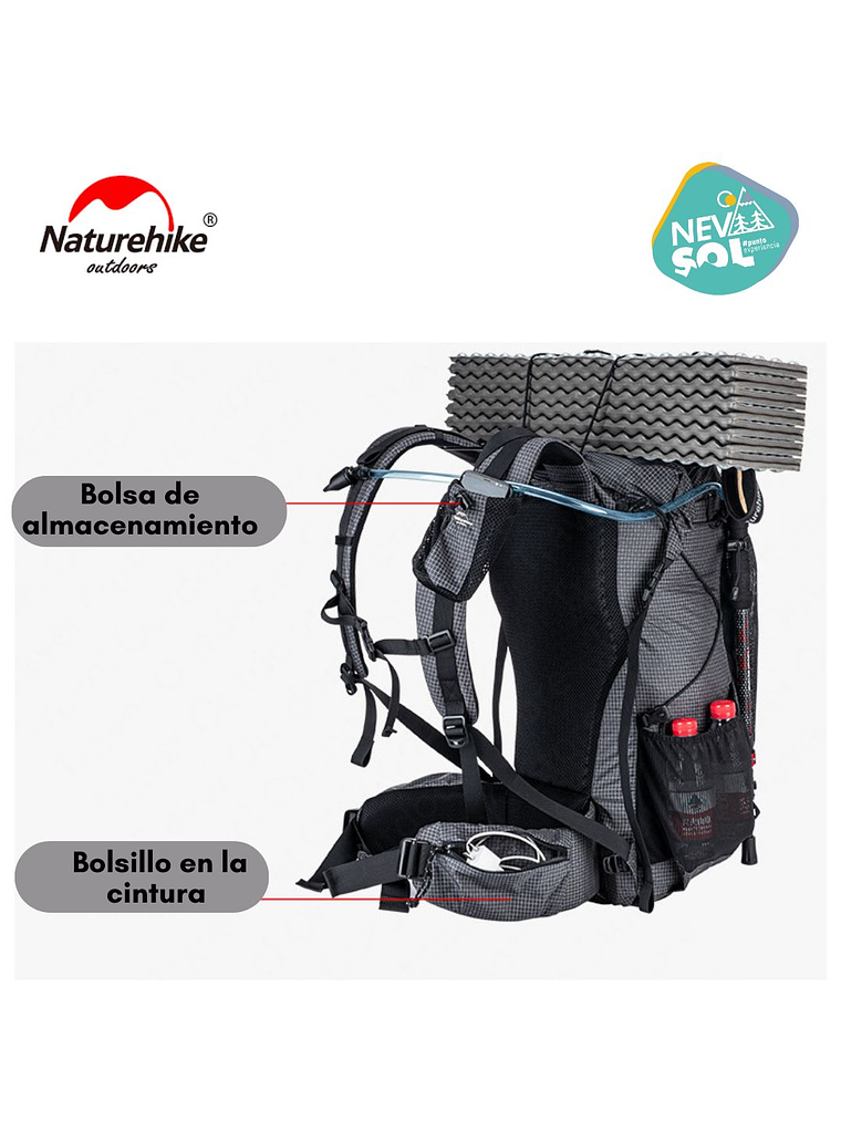 Mochila Naturehike 60+5 7