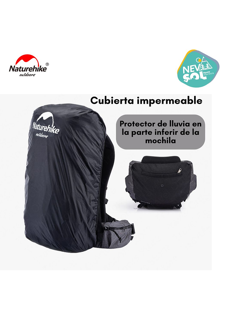 Mochila Naturehike 60+5 9