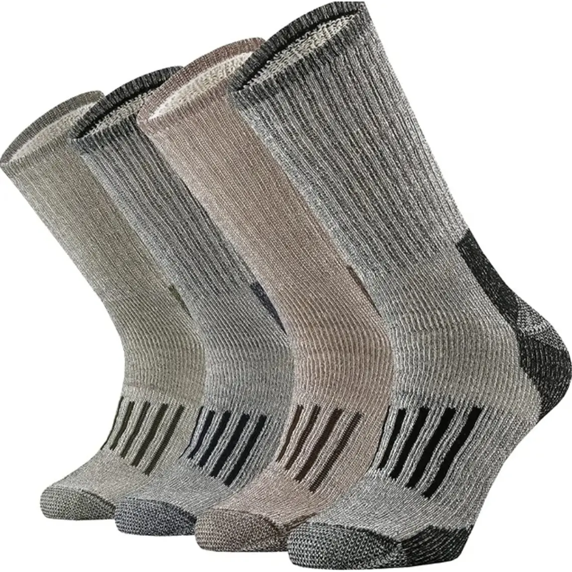 Pack 4 Pares Calcetines 80% Unisex Lana merino  Variedad Colores 1