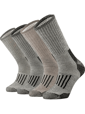 Pack 4 Pares Calcetines 80% Unisex Lana merino  Variedad Colores