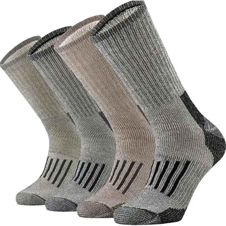 Pack 4 Pares Calcetines 80% Unisex Lana merino  Variedad Colores 1