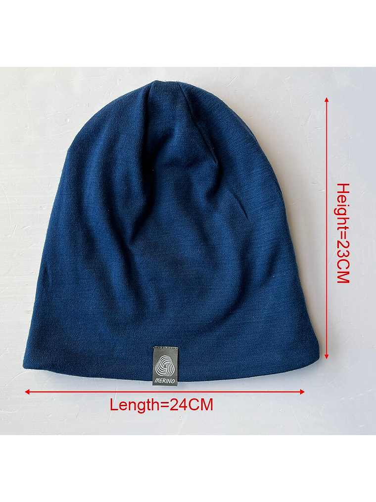 Gorro 100 % lana merino 230 g Unisex Black 4
