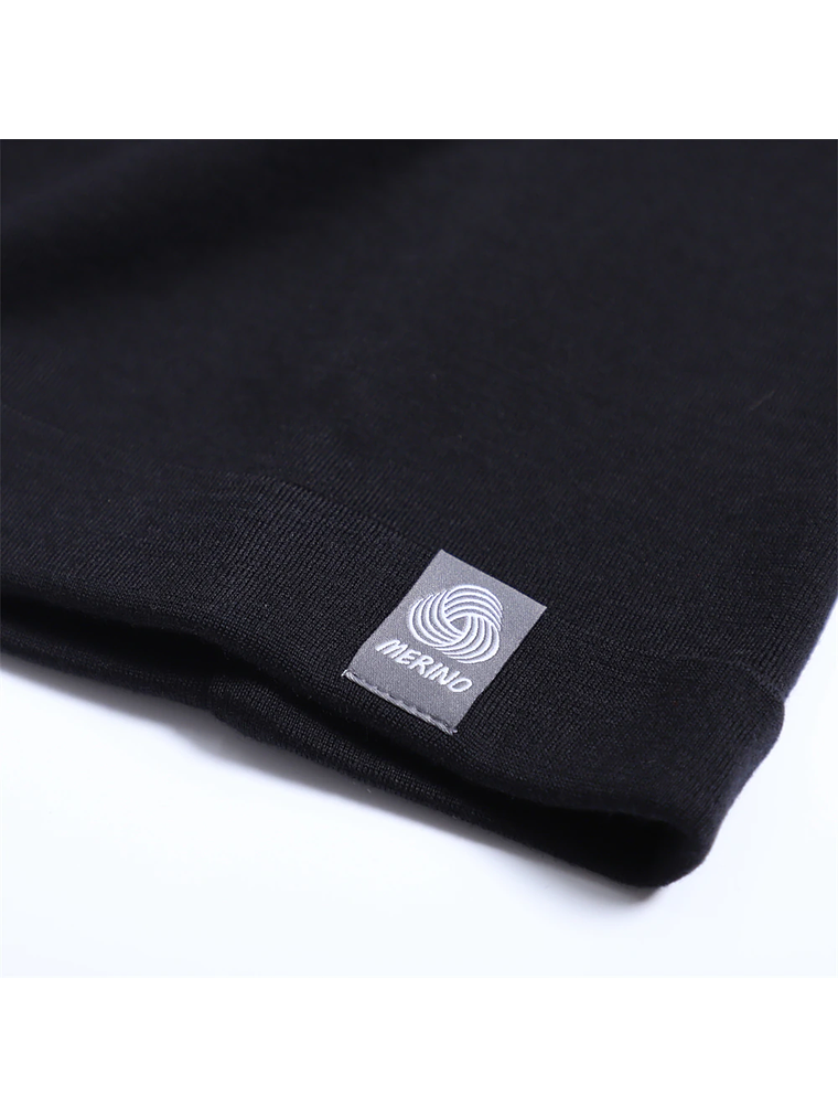 Gorro 100 % lana merino 230 g Unisex Black 3