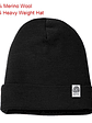 Gorro 100 % lana merino 400 g Unisex Black - thumbnail 2