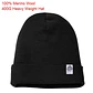 Gorro 100 % lana merino 400 g Unisex Black - thumbnail 2