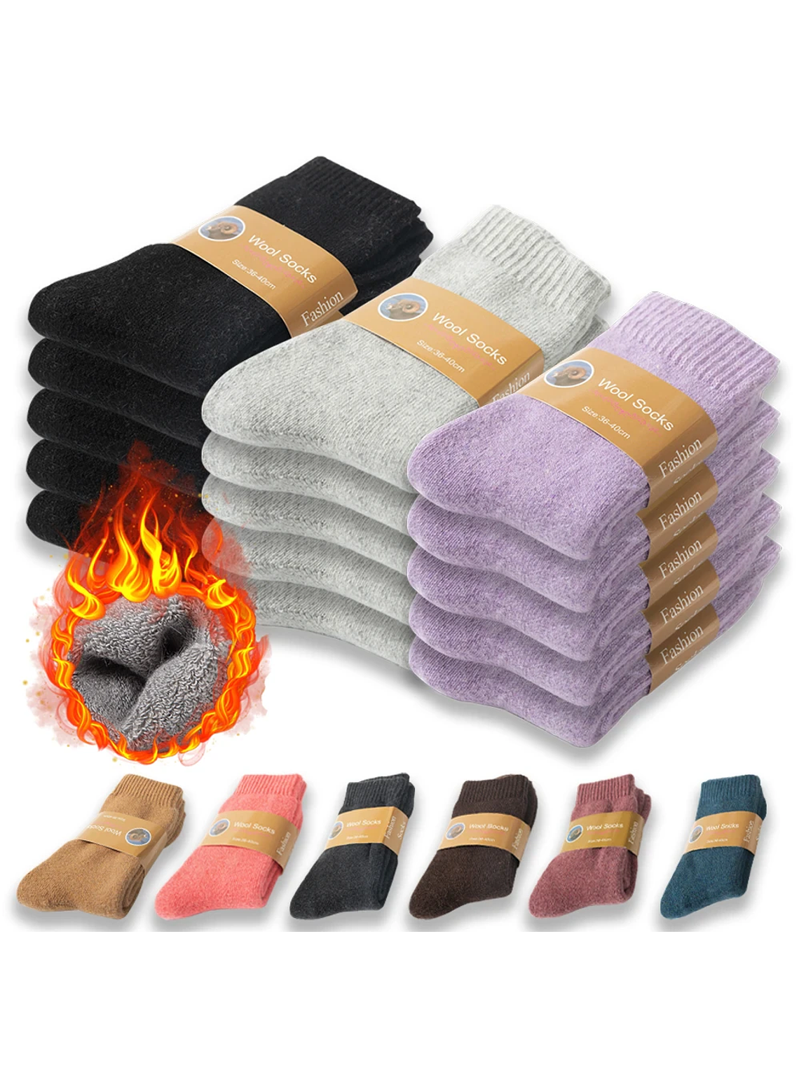 Calcetines 30% Lana Unisex 2