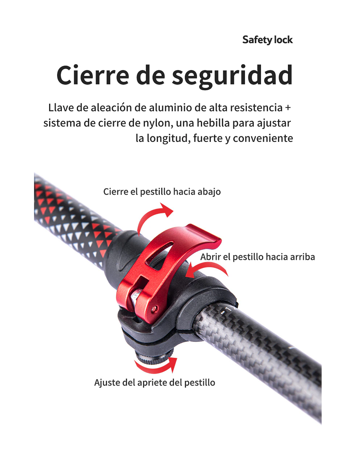 Bastones de Trekking Carbono 3K con Accesorios 2