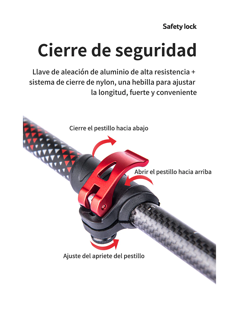 Bastones de Trekking Carbono 3K con Accesorios 2