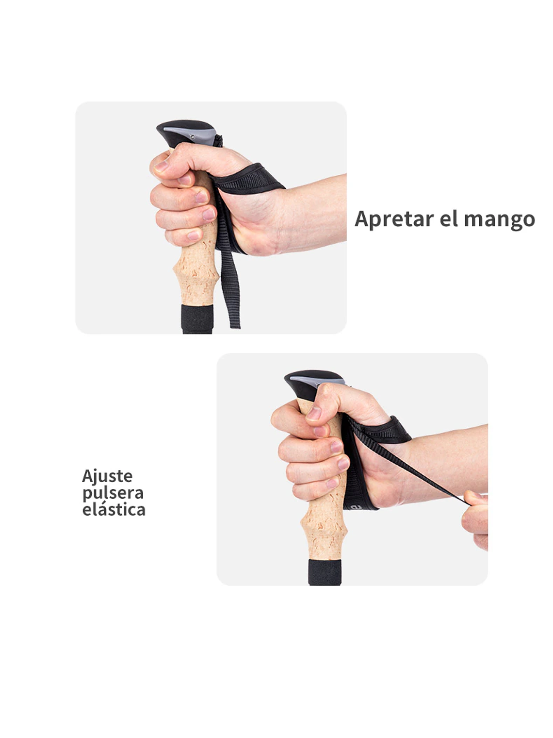 Bastones de Trekking Carbono 3K con Accesorios 10