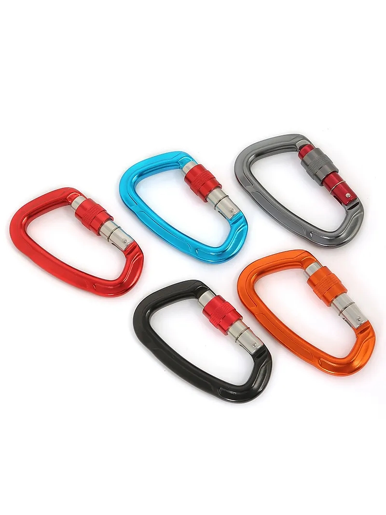 Mosquetón D Seguro Rosca Xinda 1