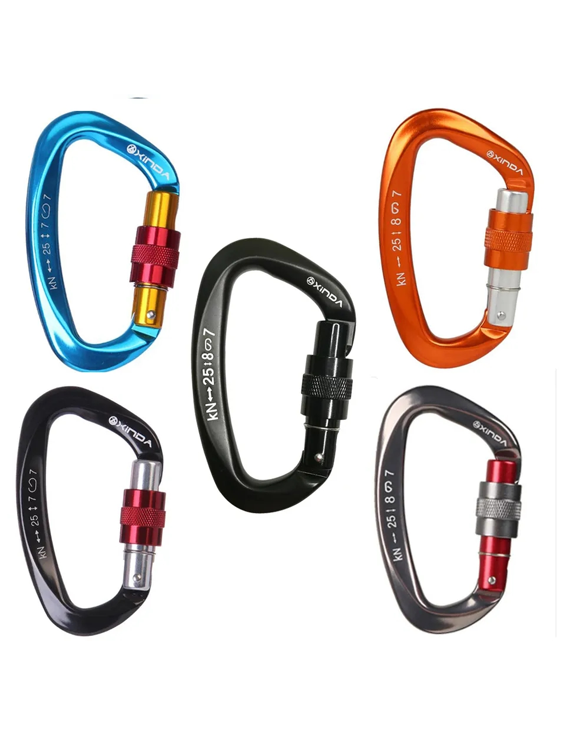 Mosquetón Rock Screw Clip Xinda  1