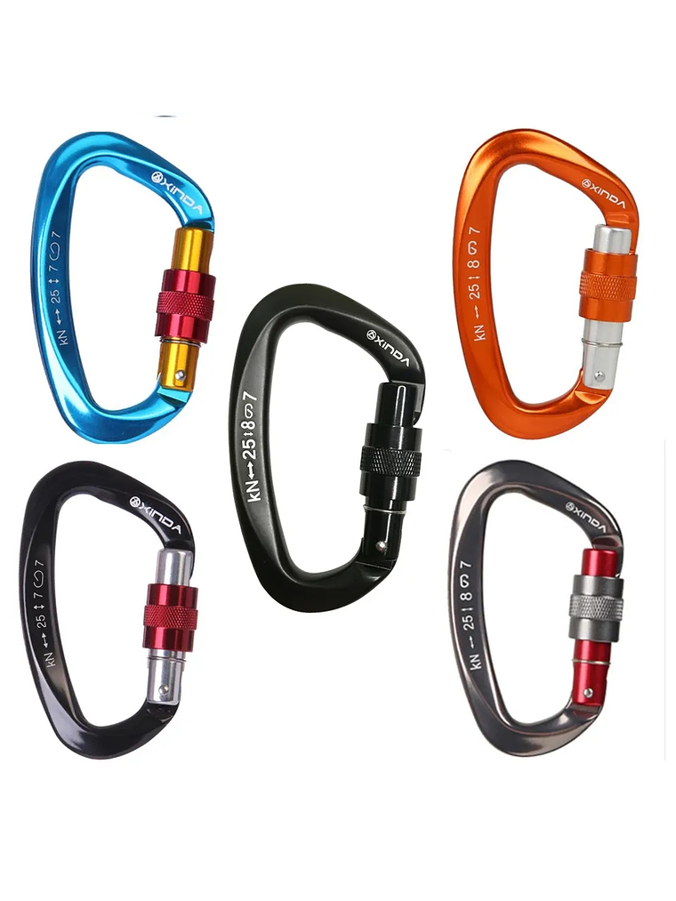 Mosquetón Rock Screw Clip Xinda  1