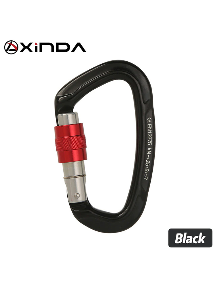 Mosquetón D Seguro Rosca Xinda 5