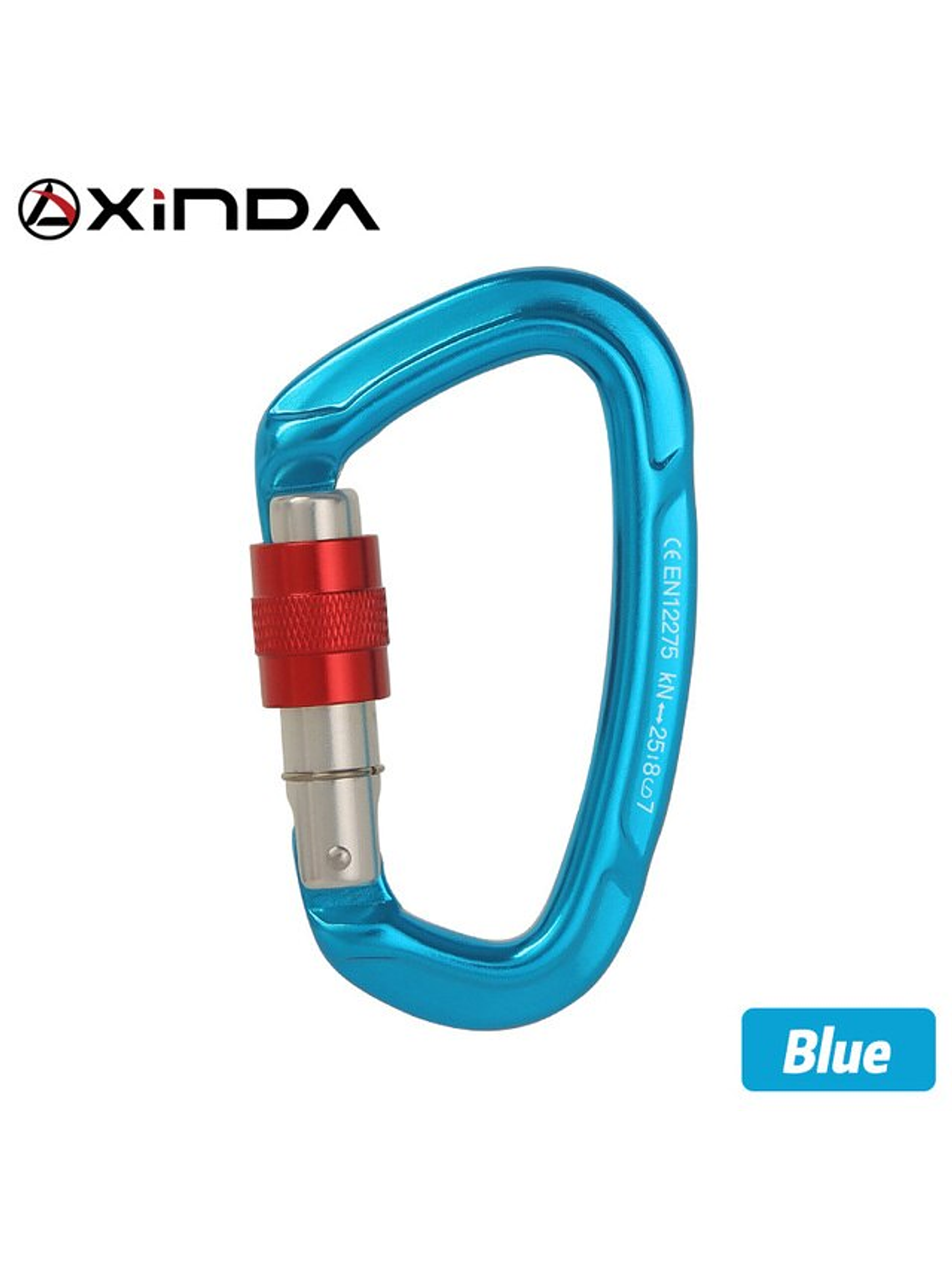 Mosquetón D Seguro Rosca Xinda 6