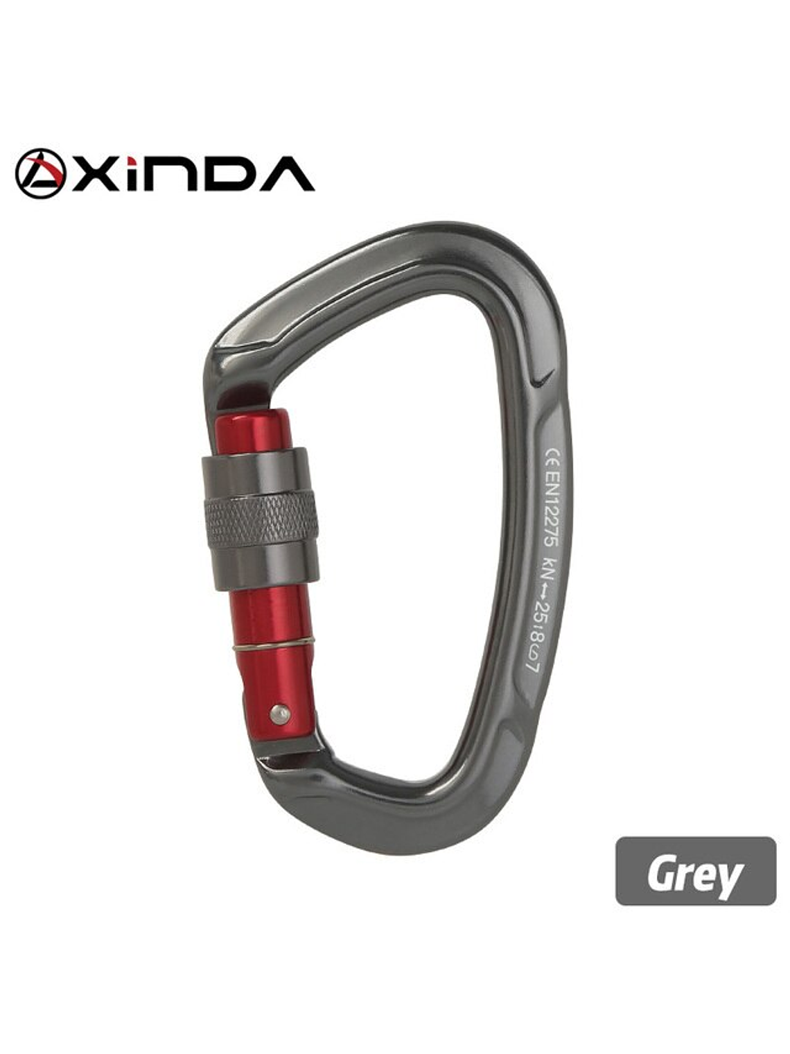 Mosquetón D Seguro Rosca Xinda 7