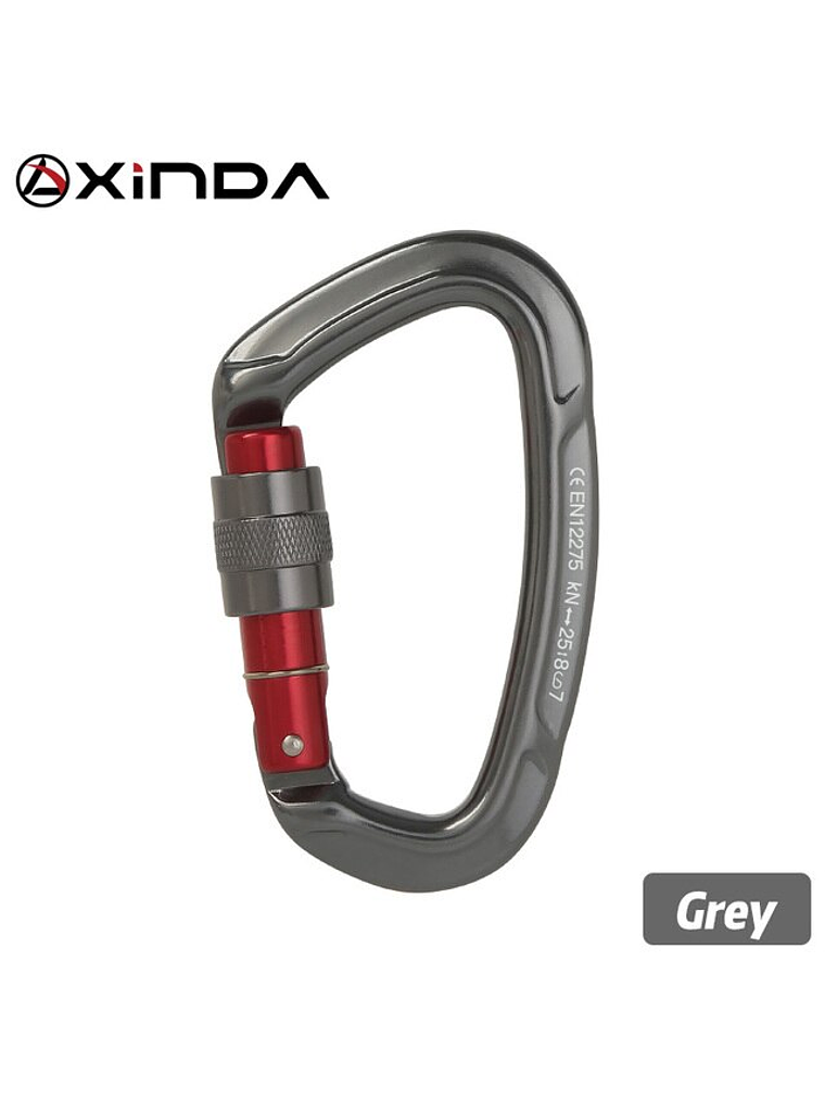 Mosquetón D Seguro Rosca Xinda 7