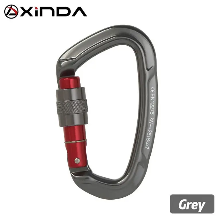 Mosquetón D Seguro Rosca Xinda 7