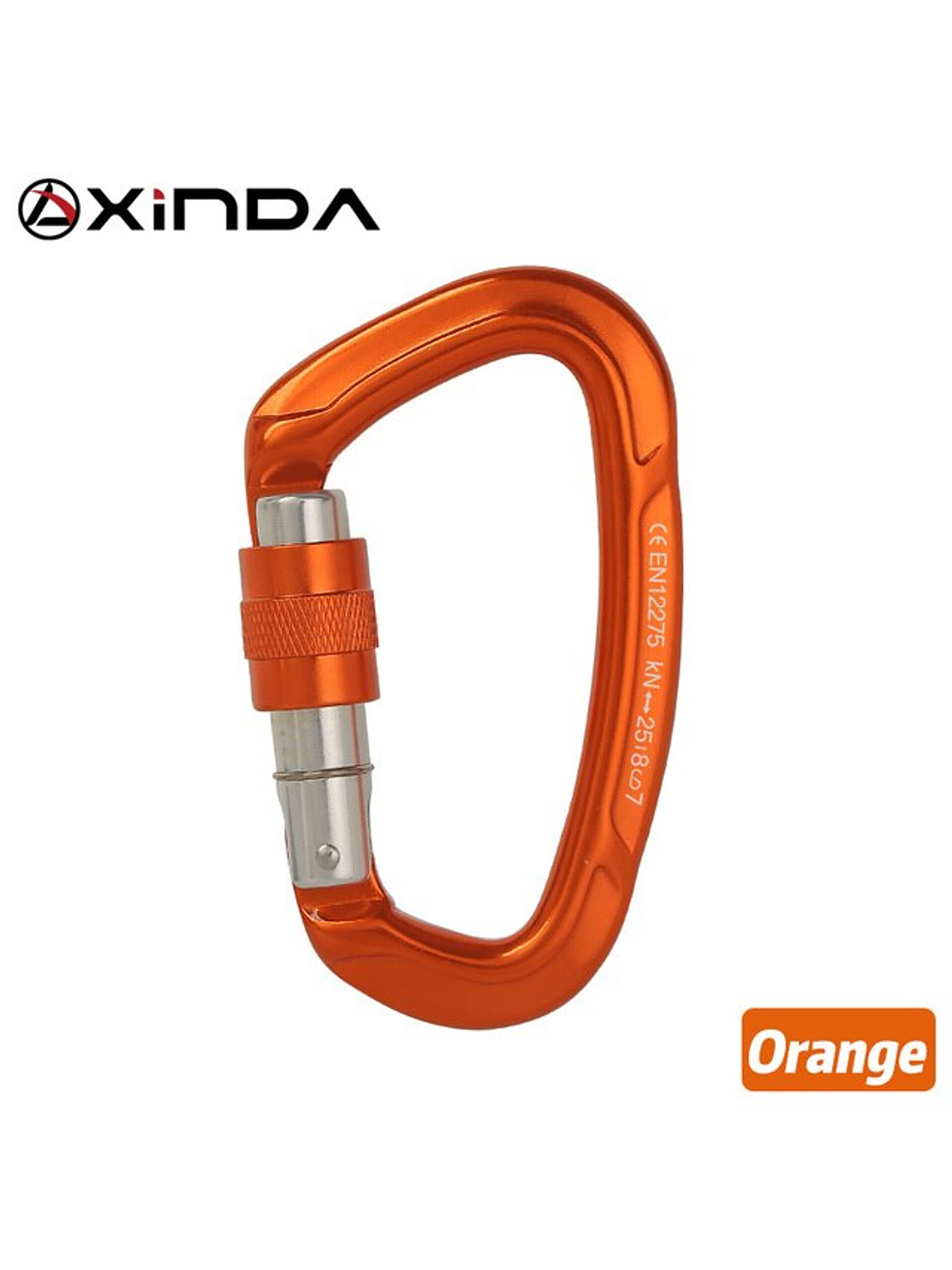 Mosquetón D Seguro Rosca Xinda 8