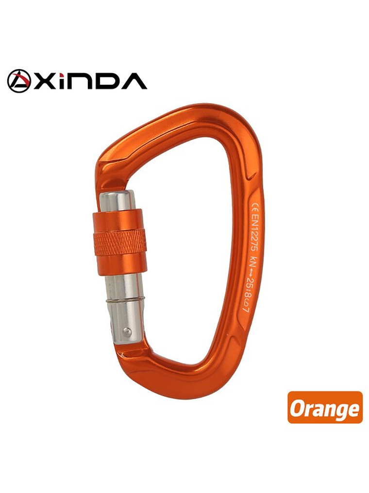 Mosquetón D Seguro Rosca Xinda 8