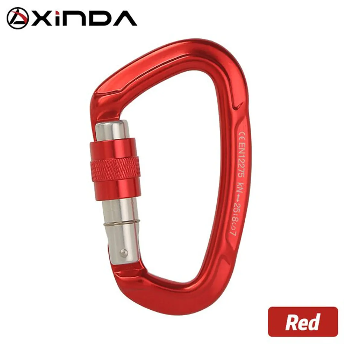 Mosquetón D Seguro Rosca Xinda 9