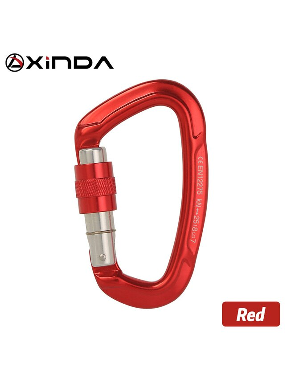 Mosquetón D Seguro Rosca Xinda 9