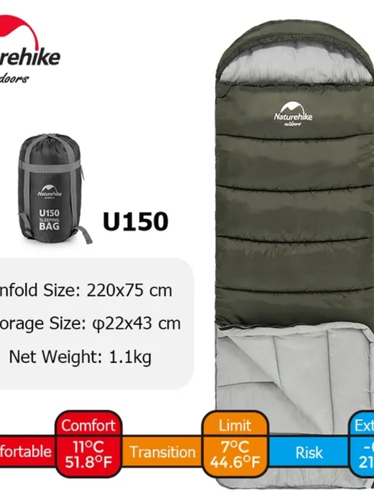Saco de Dormir U150 Naturehike 2
