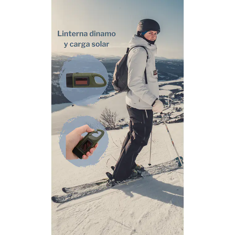 Linterna Dinamo y Solar Black 5