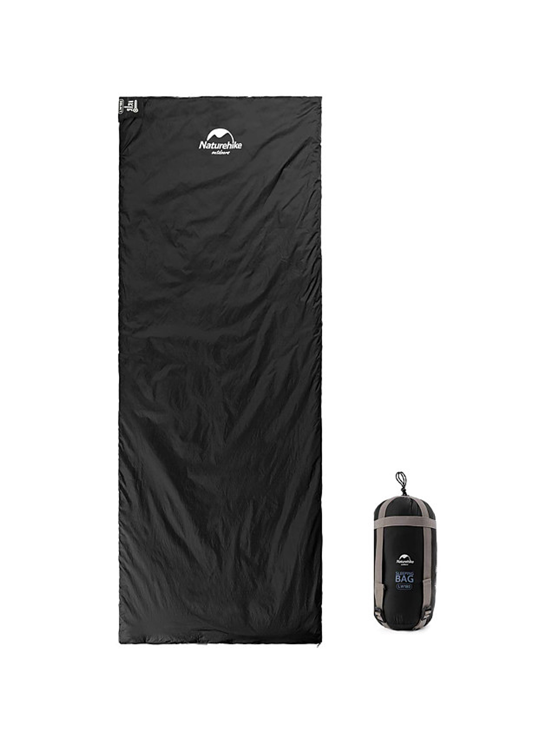 Mini Saco de Dormir LW 180 Ultralight Black Naturehike 1