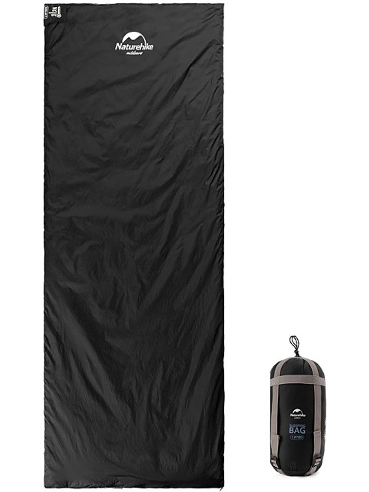 Saco de Dormir LW 180 Mini Ultralight Black Naturehike 1